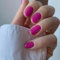 Ceboic Français Faux Ongles Court Carré Couleur Pure Press on Nails Ballerine Glossy Glänzend Ongles à Coller Acrylique Pleine Couverture Ongles à Presser 24Pcs pour Femmes et Filles(Violet Clair)