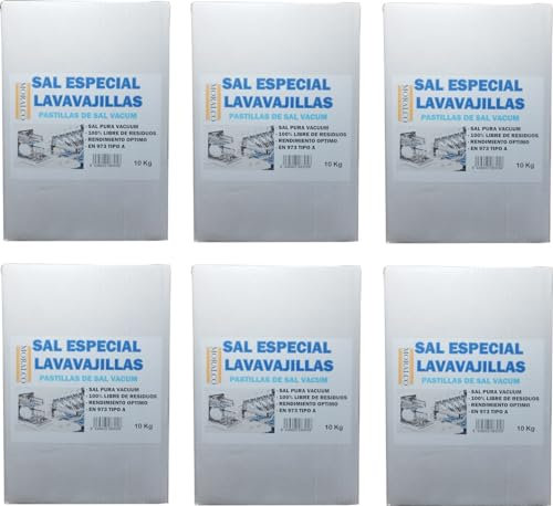 Sal Para Lavavajillas Vacuum Pastillas 10 Kg (6 Unidades)