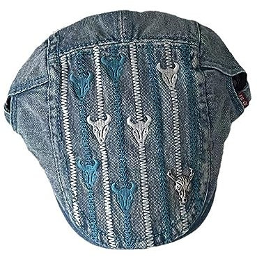 SRZYMJ Sonnenhut Barett Herren Sommer atmungsaktive Mesh, Schiebermütze Damen,Unisex Beret Schirmmütze Flatcap Sportmütze Cap, Barette Cap, Größe Dunkelblau