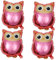 MOLUCKFU 4Stücke Teiliges Eulen Folienballons Tierballons für Geburtstagsfeier Deko Aluminiumfolie Kreative Party Dekoration Fotorequisiten für Tierpartys