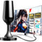 Digital Indoor TV Aerial for Smart TV, Freeview Aerial Indoor Arial, Portable Antenna Ariel for 4K 1080P HDTV & VHF/UHF/DAB Radio, Black