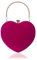 YUEZHAN Abendtasche Damen Clutch Rotes Herz Frauen Clutch Kleine Goldene Samt Abend Taschen Party Hochzeit Handtaschen Geldbörse Für Weibliche Ym1125Rose