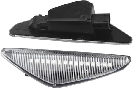 2 Stück LED Blinker Seitenblinker für BMW X3 F25 X5 E70, Blinker mit Canbus Fehlerfrei (Transparent Linse)