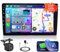 Fuluku【8 Core 4+64GB】 10.1 Pouces Android 13 Dual Din Autoradio sans Fil Carplay Android Auto Ecran Tactile Poste Radio Voiture GPS WiFi Bluetooth 32EQ DSP SWC Mic Caméra de Recul