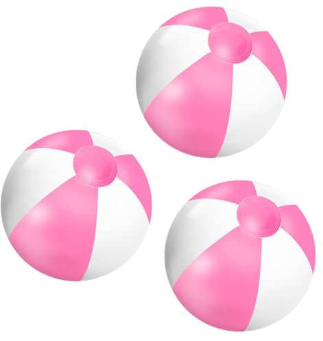 Lot de 3 ballons de plage gonflables pour piscine et fête