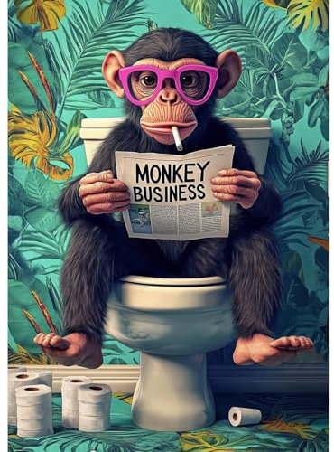 TOSTOG Diamond Painting für Erwachsene,Süßer Gorilla Diamant Painting Kits Full Drill Bilder 5D DIY Diamant Malerei Set 30x40cm für Wanddekor