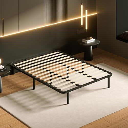 Stanew Sommier 140x190 | Sommiers à Lattes avec 8 Pieds pour Adulte | Hauteur 29CM | Lit 140 x 190 avec Sommier | 13 Lattes Longues | Science du Sommeil et Design Moderne | Adapté à Tous Les Matelas
