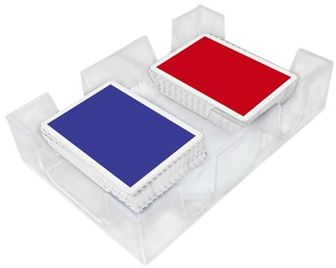 Dreh Card Organizer - Duals Slot Spinner Racker Rack | Praktischer Handspielkartenspender für Kinder, Erwachsene, Reiseunterhaltung, Pokertische, Clubnacht,