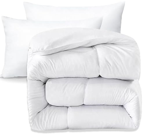 MH Home Super King Duvet 10.5 Tog With Pillow Pair - All Year Round Microfiber Soft Breathable - Made in the UK, Ideal for Summer & Winter, Machine Washable Bedding