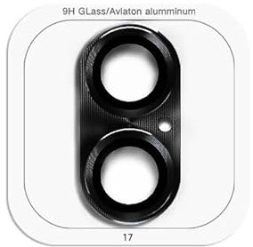fonefunshop Rear Camera Glass Protector Compatible With iPhone 17 Black