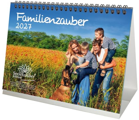 Familienzauber DIN A5 Tischkalender für 2027 Familie - Seelenzauber