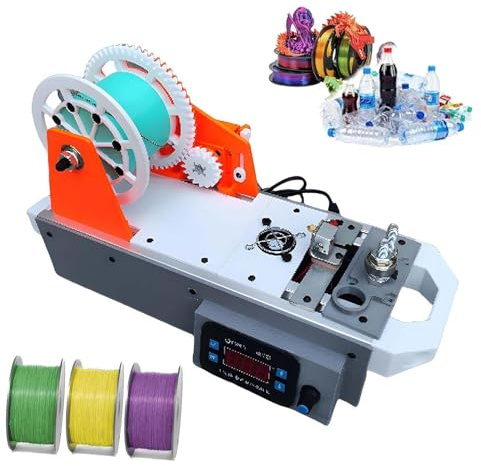 3D Printer Filament Spool Winder, Adjustable Speed 3D Pen Filament Making Desktop Tool, 1.75mm DIY Filament Extruder for Home Studio Makers
