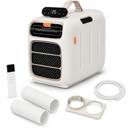 Tragbare Klimaanlage für Camping Wohnmobil und Wohnwagen, 420W Nennleistung, Schnelle Kühlung von 30°C auf 24°C, 16–32°C Temperaturbereich, Integrierter Wassertank, für Räume 8–10 m² CoolingOnly