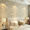 KeTian beige Rouleau de papier peint non tissé luxueux motif damassé moderne de style victorien en relief texturé pour le salon/chambre à 0.53mx10m=5.3m2