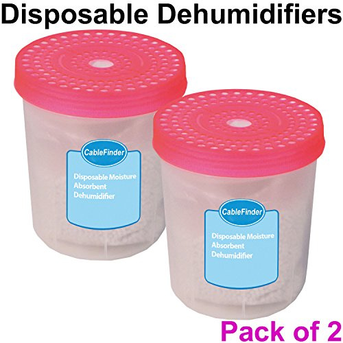 Loops 2x 0.7L Disposable Moisture Absorber Dehumidifier – Damp, Mould Preventer - Ideal for Homes, Rooms, Garage, Storage, Boat, Caravan, Car, Interiors