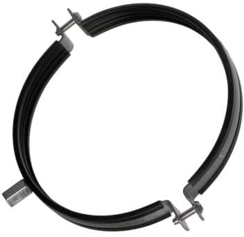 EUROPLAST Rohrschelle Ø 160mm mit Gummimanschette aus EPDM, 2-stufiges Gewinde M8/M12, Kreuzschlitz, sehr einfache Montage, Gummidichtung hitzebeständig bis 160°C, Made in Europe