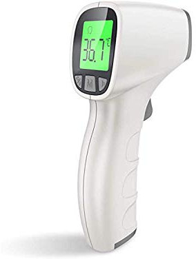 Portable infrared digital thermometer with LCD display complete with case and batteries