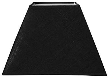 OSTARIA 98423 Abat-jour Carré Noir Base 27cm Dim : 27x27xH19cm