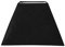 OSTARIA 98423 Abat-jour Carré Noir Base 27cm Dim : 27x27xH19cm