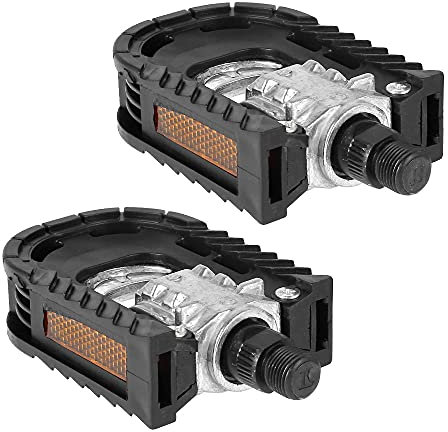 1 Pair Folding Bike Pedals,Aluminum Alloy Bicycle Flat Platform Pedals Anti-skid and Stable Pedals Outdoor Cycling Accessory Parts
