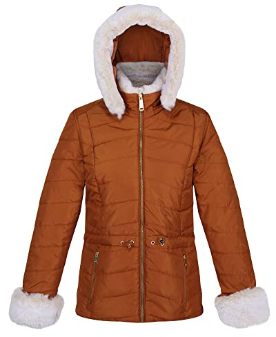 Regatta Womens/Ladies Willabella Faux Fur Trim Jacket (20 UK) (Copper Almond)