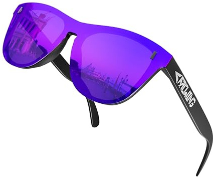 ROCKNIGHT HD Polarized UV400 Protection Anti Glare Ultralight Stylish Sunglasses TR90 Skin-Friendly Frame Flat Lens