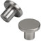 goldenwarm 10 Stück Silber Möbelknöpfe Gebürstetes Nickel Vintage Schubladenknopf Aluminium Knöpfe Kommode Möbelgriffe Edelstahl Türgriffe Küche Schrankknöpfe Runde