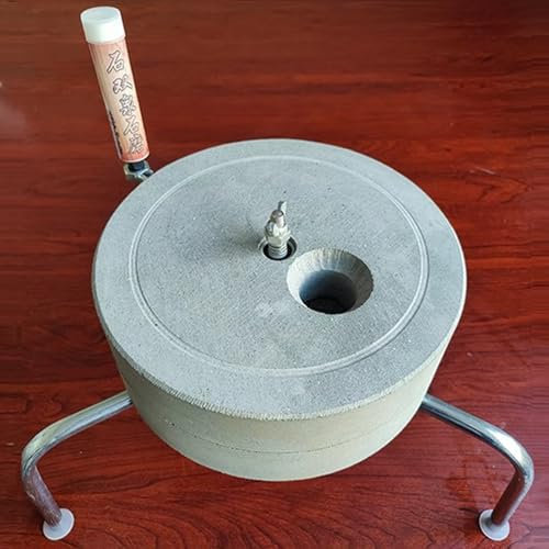 NUNETH Stone Mill Grinder Handmade Bluestone Grinder, Household Hand Dry/Wet Mill, Natural Stone Grain Mill for Grain, Bean, Barley and Wheat Berries (Size : Diameter 32cm(12 5/8))