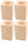 BQLZR 13,5 x 8,5 x 8,5 cm Holz Tisch Schreibtisch Bett Erhöhung Möbelheber Lagerung für 5 cm Durchmesser runde Füße bis zu 10 cm Hebebühne 4 Stück