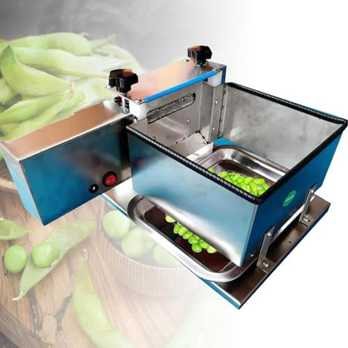 DPQYJPP Desgranadora eléctrica de Guisantes, peladora semiautomática de desgranadora de Guisantes, peladora Comercial de peladora de Guisantes, para Guisantes/Soja/Frijoles/Edamame