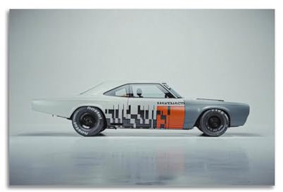 UNSGA Poster, Motiv: American Muscle Car, SRT, Vintage-Sportwagen, dekorative Malerei, Leinwand, Wandposter und Kunstdruck, moderne Familienschlafzimmer-Dekoration, Poster, 30 x 45 cm