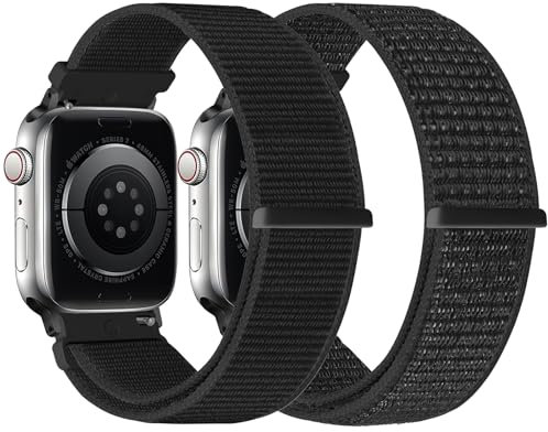 TumCez Compatible con Apple Watch Cinturino 49mm 46mm 45mm 44mm 42mm 41mm 40mm 38mm Donna Uomo, Cinturino Nylon Sportivo di Ricambio Regolabile per iWatch Series 10 9 8 7 6 5 4 3 SE Ultra 2 1