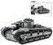 LIKLIKLINK Technik Panzer Modellbausatz, 673 Teile Neubaufahrzeug Panzer Bausteine, Technologie Militär Tank Klemmbausteine Bausatz, WW2 Tank Modell Spielzeug Geschenk für Kinder Erwachsene