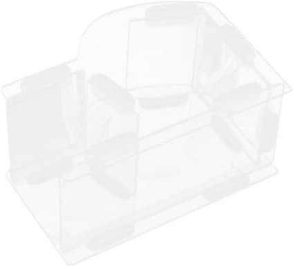 Abaodam Automatic Clear Food Dispenser for Dwarf Hamsters Hedgehogs Guinea Pigs Mice Durable Acrylic Small Animal Food Storage Bowl Fun Functional Design Suitable for Small Pets