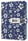 Yakri Stationery Notebook Password with Lock Diary Book Creative Password Diary Handbook Notepad Locking Journal Diary TPN102 (Silver Flowers)