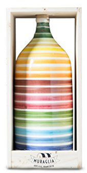 Muraglia - Extra Virgin Olive Oil Jeroboam Rainbow Ceramic Jar (Intense Fruity) 3000ml