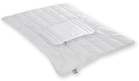 Irisette Kinderbettenset Tommi und Annika - Produziert in Deutschland- Ganzjahresdecke 100x135 cm und Kinderkissen 40x60 cm, Kochfest bis 95 Grad, Öko-Tex Zertifiziert