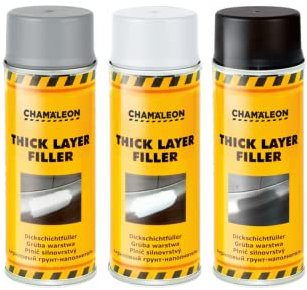 Chamäleon 1K DICKSCHICHTFÜLLER 400ml Spray FÜLLER Thick Layer GRUNDIERUNG (Grau, 1)