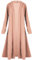 Fashion Star Womens Ladies Floaty Casual Waterfall Long Sleeves Open Front Duster Coat Maxi Long Cardigan Nude