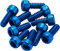 Reverse Escape Pro + Black One Pedal Alu Pin Set US blau