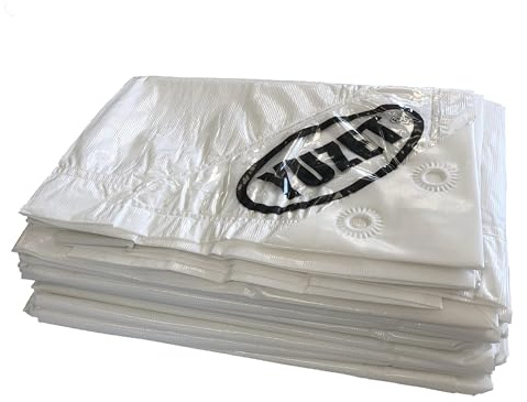 Yuzet 1.8m x 2.4m White Reinforced Tarpaulin - 120gsm - Extra Tough