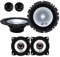 Mediadox Front/Heck 16,5cm/10cm Auto Lautsprecher/Boxen/Speaker Komplett-Set von Alpine kompatibel mit OPEL (II)