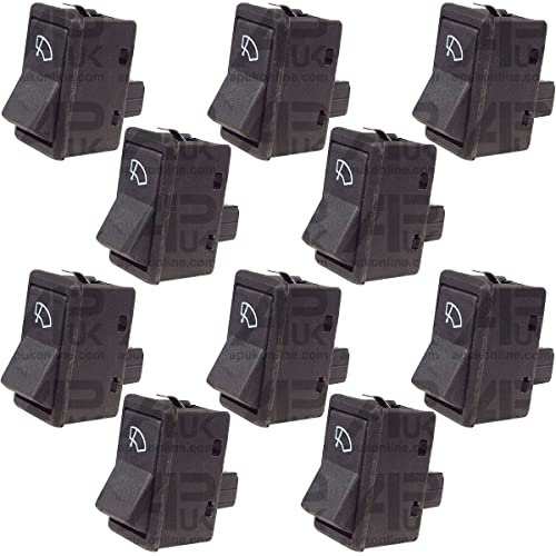 10 Windscreen Rear Window Wiper Rocker Switch Replacement for JCB Mini Digger Excavator Boat