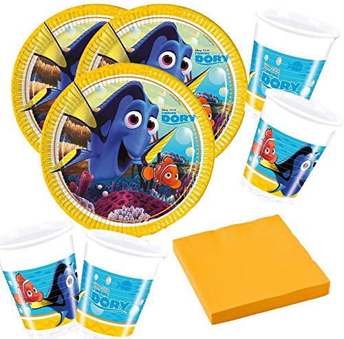52-teiliges Findet Dory/Dorie - Party Set - für 16 Personen