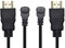 Câble Adaptateur Micro HDMI vers HDMI 50 cm Angle de 90 degrés Micro HDMI mâle vers HDMI mâle Prend en Charge la 3D 4K 60 Hz 1080p 50 cm (Lot de 2 pour Chaque Angle vers Le Haut et vers Le Bas)