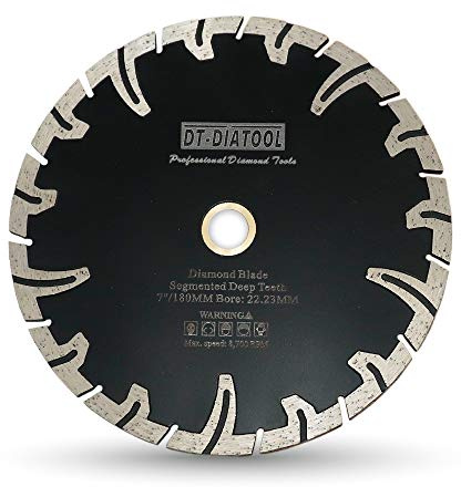 DT-DIATOOL 180 x 22,23mm Diamant Trennscheibe zum Schneiden von Granit Marmor, Beton und künstlichem Stein