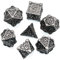 World of Dice - Deadly Dagger Serie - Pen & Paper Metallwürfelset, Würfelset für Dungeons and Dragons, DSA, 7 Würfel, W4 bis W20