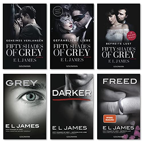 E L James-Set: Alle 6 Bände der Fifty Shades of Grey-Reihe