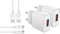 MyGadget 2x Caricatore Rapido & 2x USB C Cavo 1m - Caricabatterie Quick Charge 18W Alimentatore QC 3.0 per Samsung Galaxy S24 S23 - Bianco