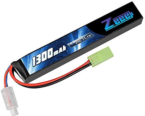 Zeee 3S Lipo Batteria 11.1V 25C 1300mAh Batteria RC tipo stick per modelli Airsoft